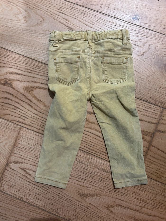 Pantalon velours 12 mois moutarde - photo numéro 2
