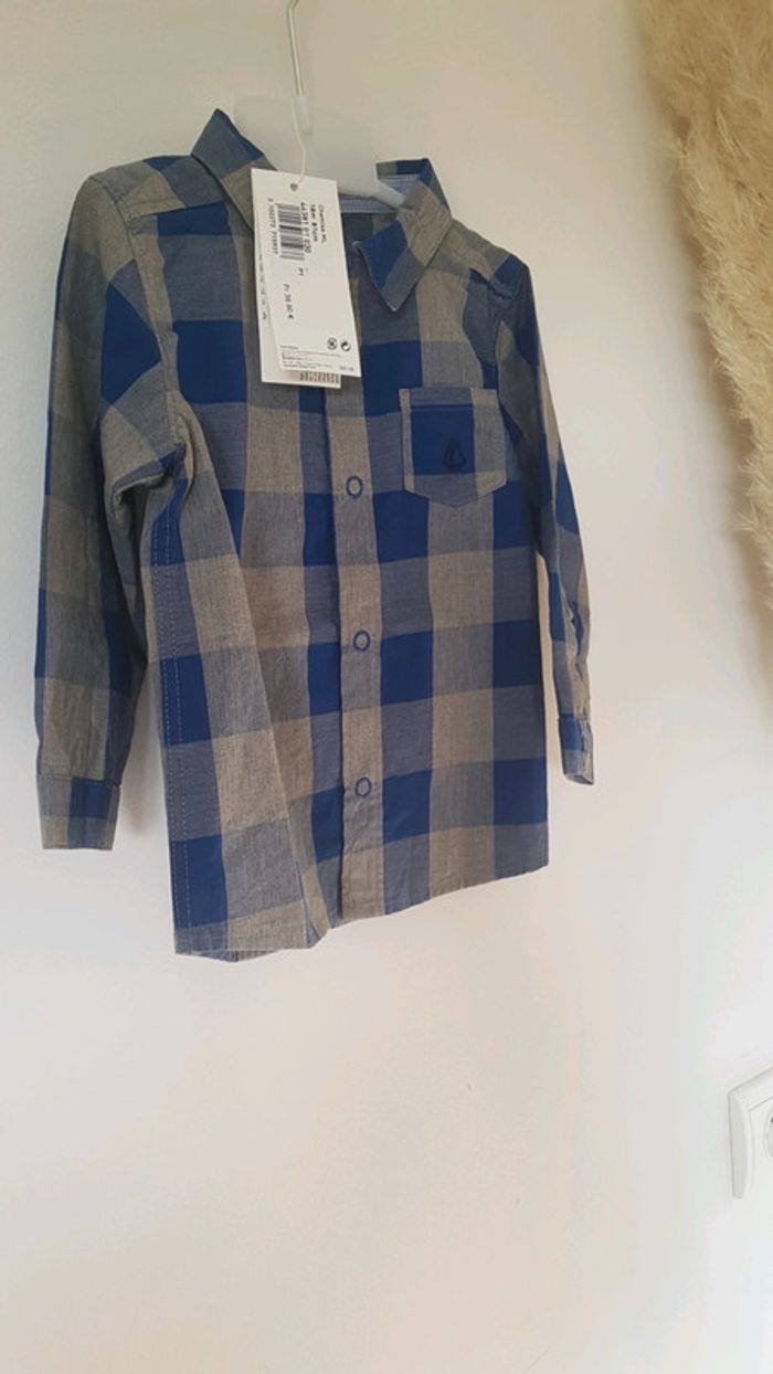 Chemise à carreaux Petit Bateau neuve - photo numéro 2