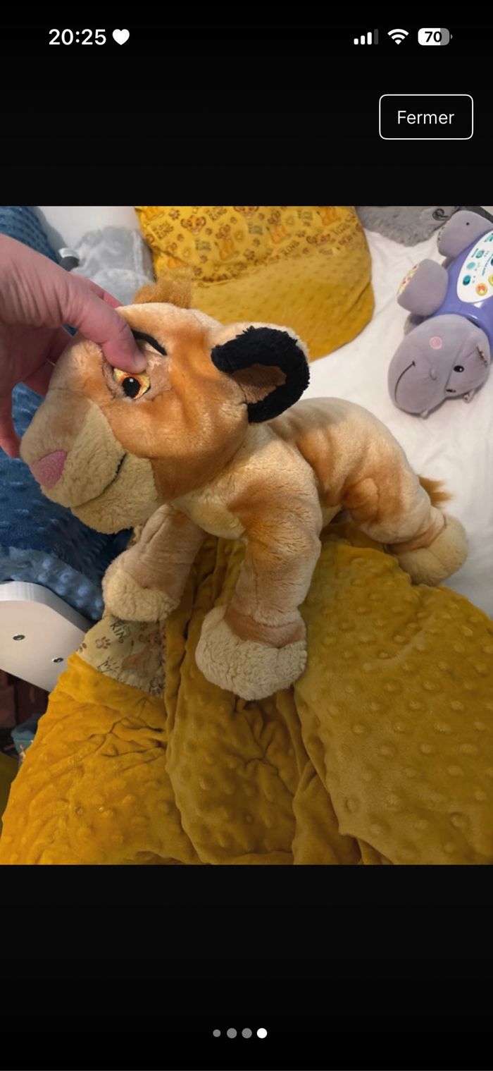 Peluche roi lion - photo numéro 4