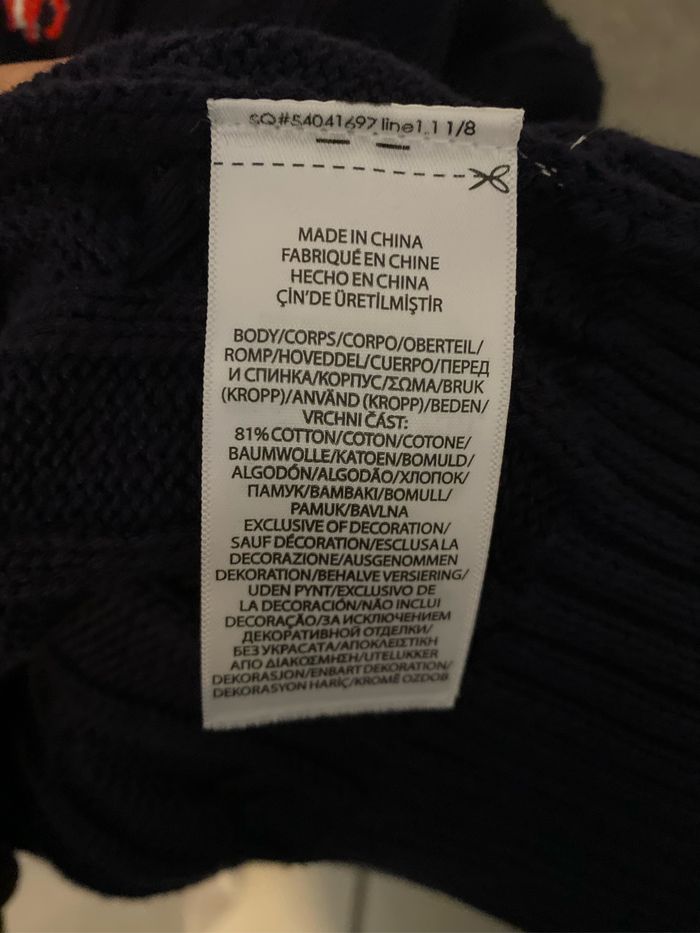 Pull  Ralph Lauren homme bleu marine - photo numéro 3