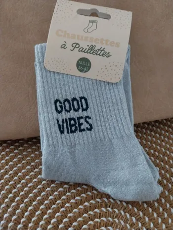 Chaussettes à paillettes Good Vibes