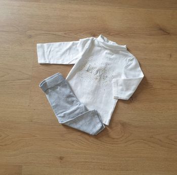 🩷 Tee-shirt ML legging 3 mois Kiabi #emyfleury_3moisfille