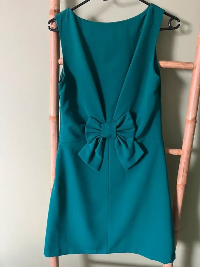 Robe verte La City – taille 36, élégante avec nœud dos - photo numéro 5