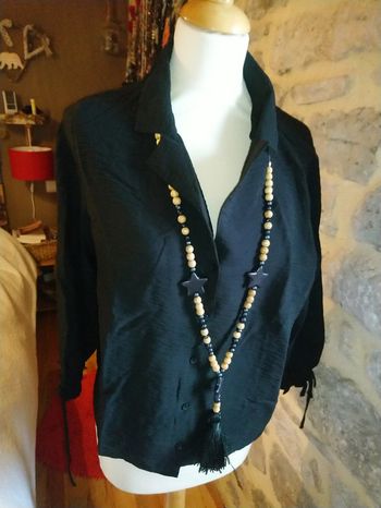 Superbe blouse effet froissé Gémo taille 46