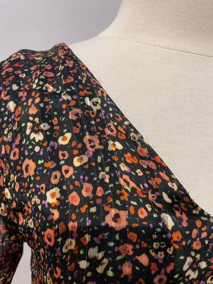 Superbe blouse fluide Vintage Love 🌸 S 36 - photo numéro 3