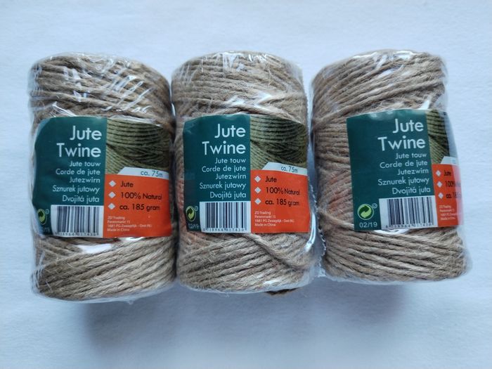 Lot de 3 Bobines fil de Jute