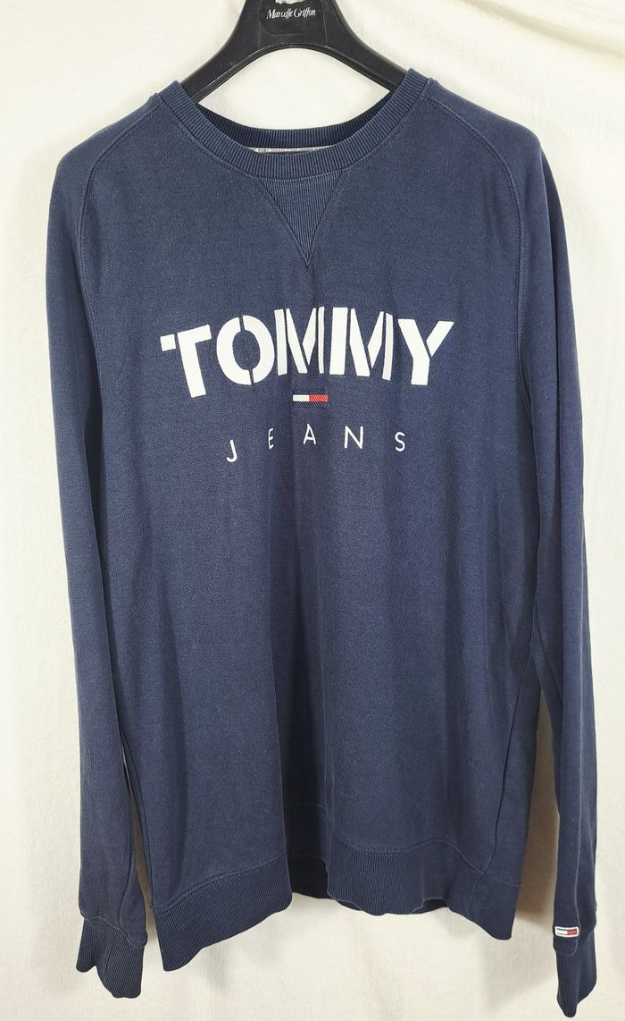 sweat tommy jeans taille XXL bleu marine