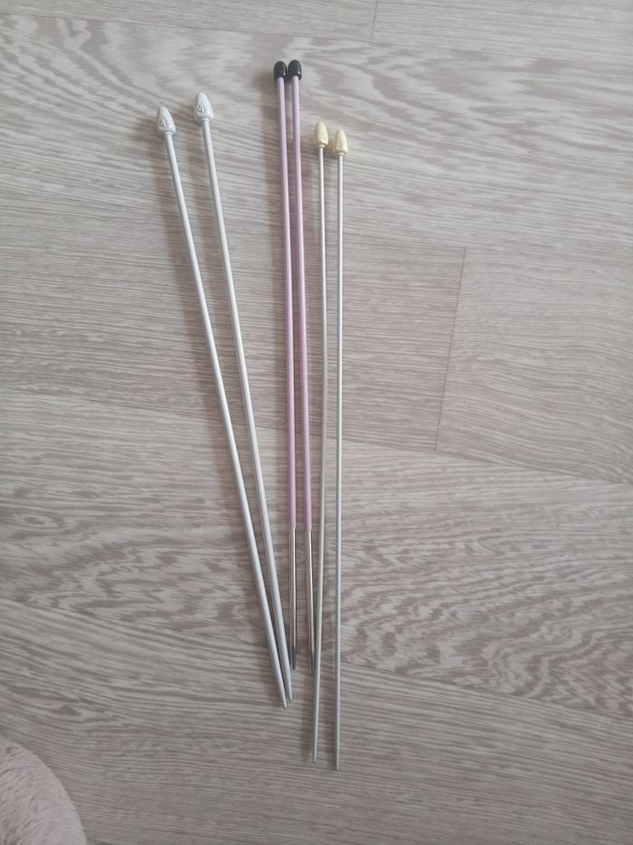 Lot de 3 paires d'aiguilles à tricoter - photo numéro 1