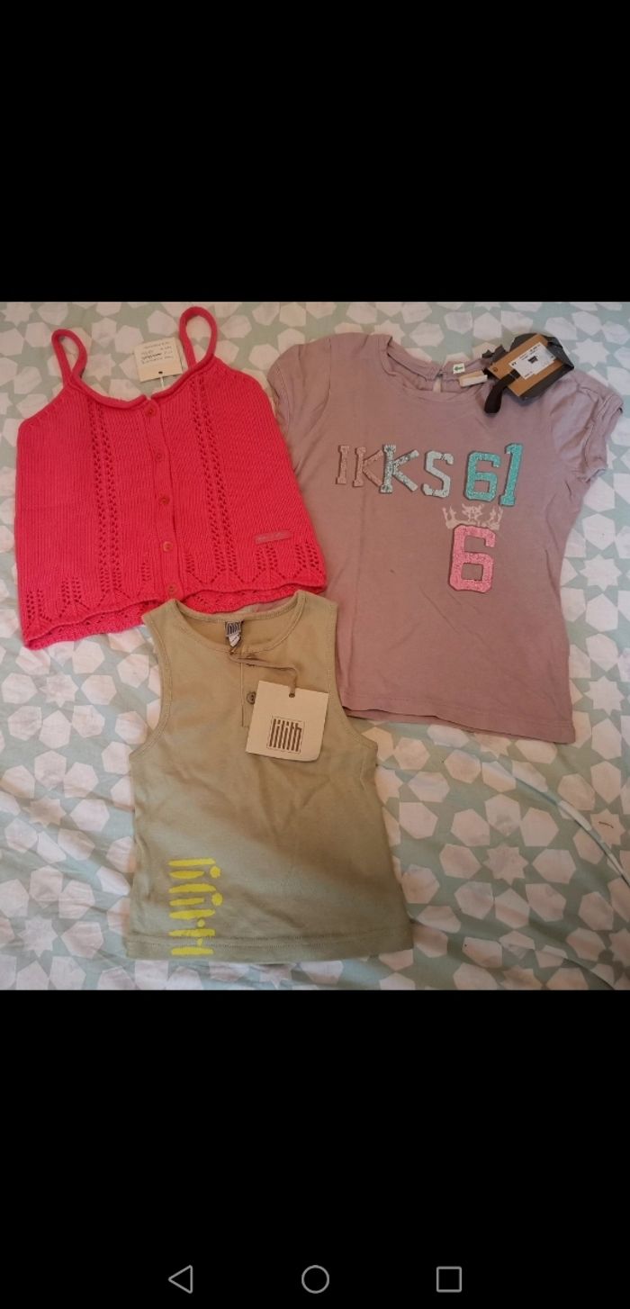 Lot neuf taille 4 ans Lilith IKKS Éliane et Lena