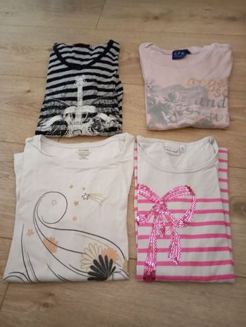 Lot de 4 tee shirts manches longues
