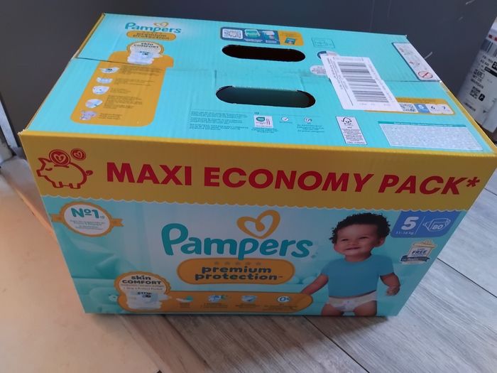 Pampers prenium protection taille 5 - photo numéro 2
