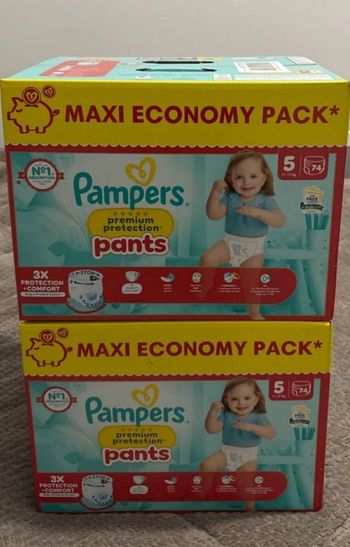 2 carton Pampers taille 5