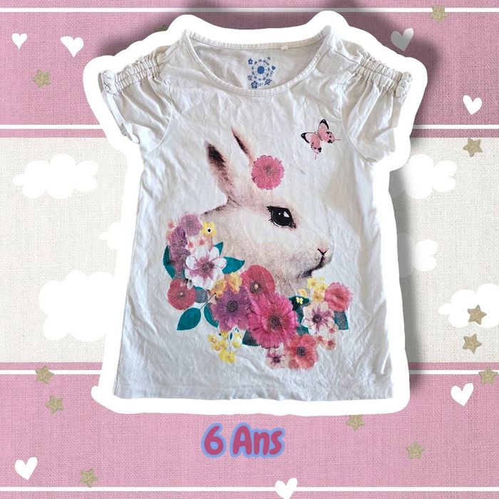 Tee-shirt lapin 👧