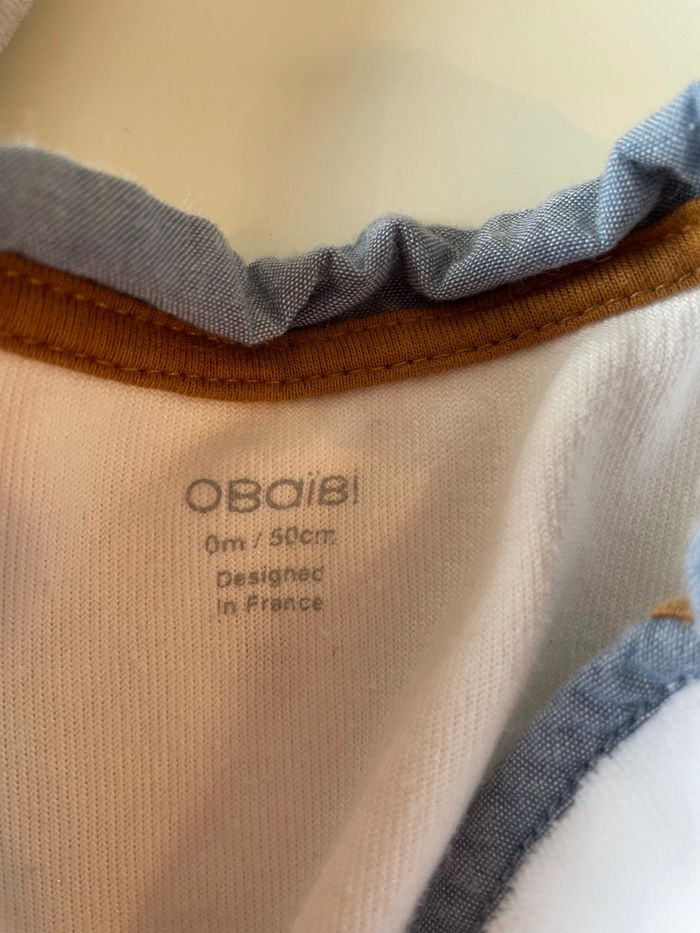 2 pyjamas velours Obaibi naissance - photo numéro 2