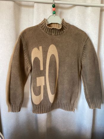 Pull beige coton go 12 ans Vert baudet
