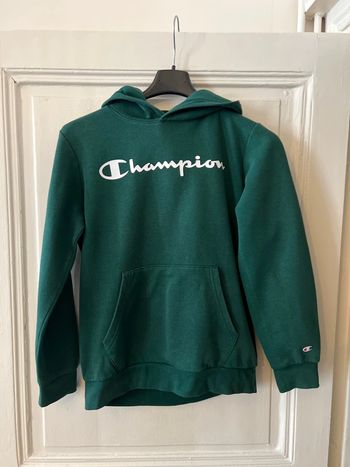 Sweat-shirt capuche vert 12 ans - Champion