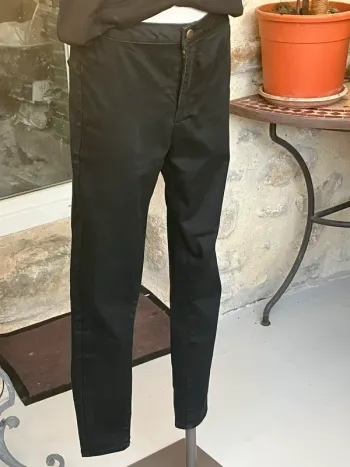 New Look - Jean noir taille haute simple classique basique super skinny high waist