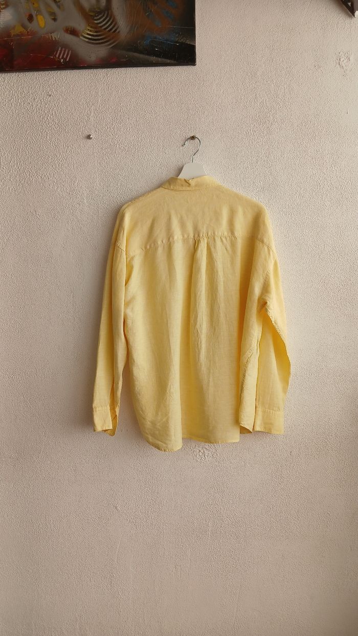 Chemise femme Uniqlo jaune - photo numéro 3