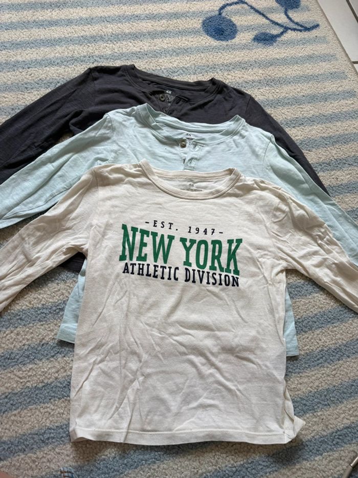Lot de 3 t shirt à ML H&M 4-6 ans