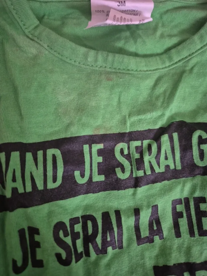 T-shirt à manches longues 3 mois - photo numéro 2