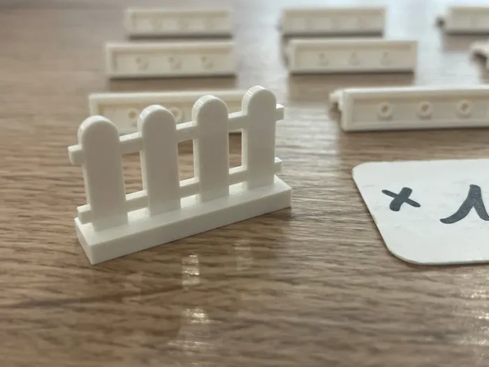 Lot de 10 barriere LEGO Fence 1x4x2 réf 4141607 - photo numéro 5