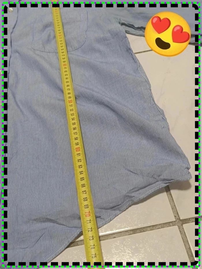 👔 Chemise à rayures Tommy Hilfiger – Blanc & Bleu – Taille 16½ 34-35 (équiv. XL Slim Fit) - photo numéro 13