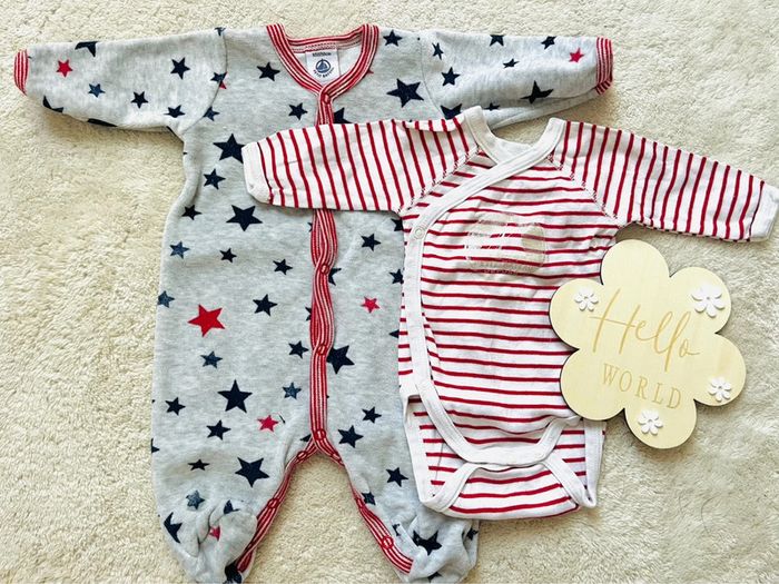 Lot pyjama et body petit bateau - photo numéro 2