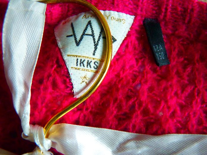 Pull Fille IKKS 12 ans laine mohair maille douce fuschia TBE - photo numéro 3