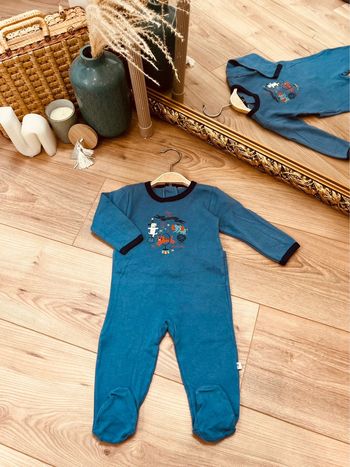 Taille 6 mois pyjama fin garçon Absorba bleu * cirque * 💙