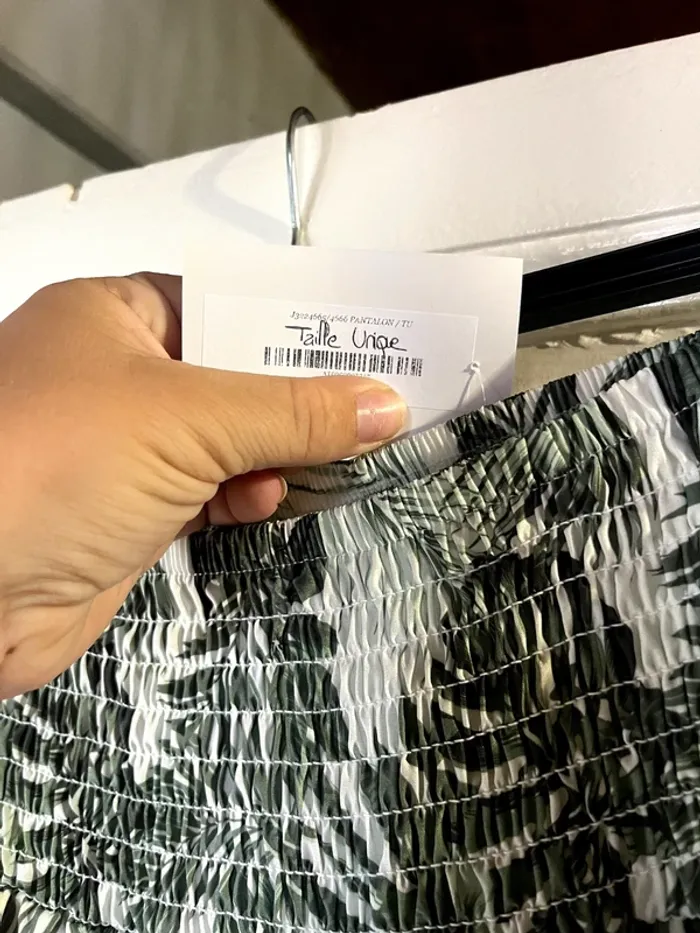 Pantalon fluide été fleurie taille unique - photo numéro 3