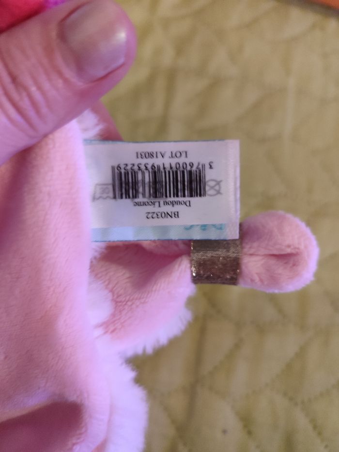 Doudou licorne baby nat' - photo numéro 5