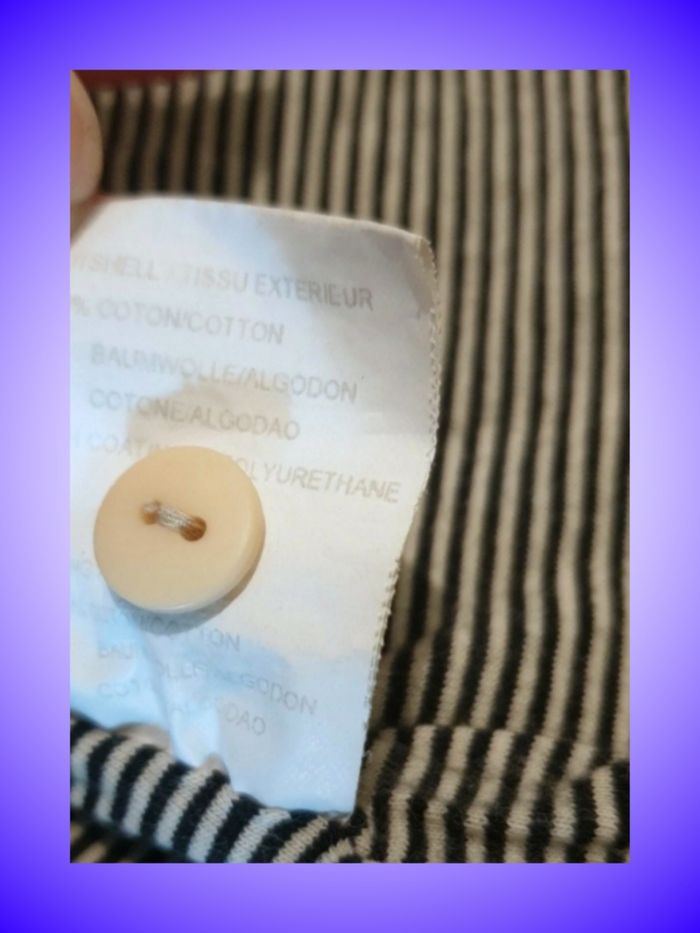 Veste Bébé Beige Peanuts – Snoopy au Dos – Doublure Rayée – 24 mois, 86 cm – Bon État - photo numéro 6