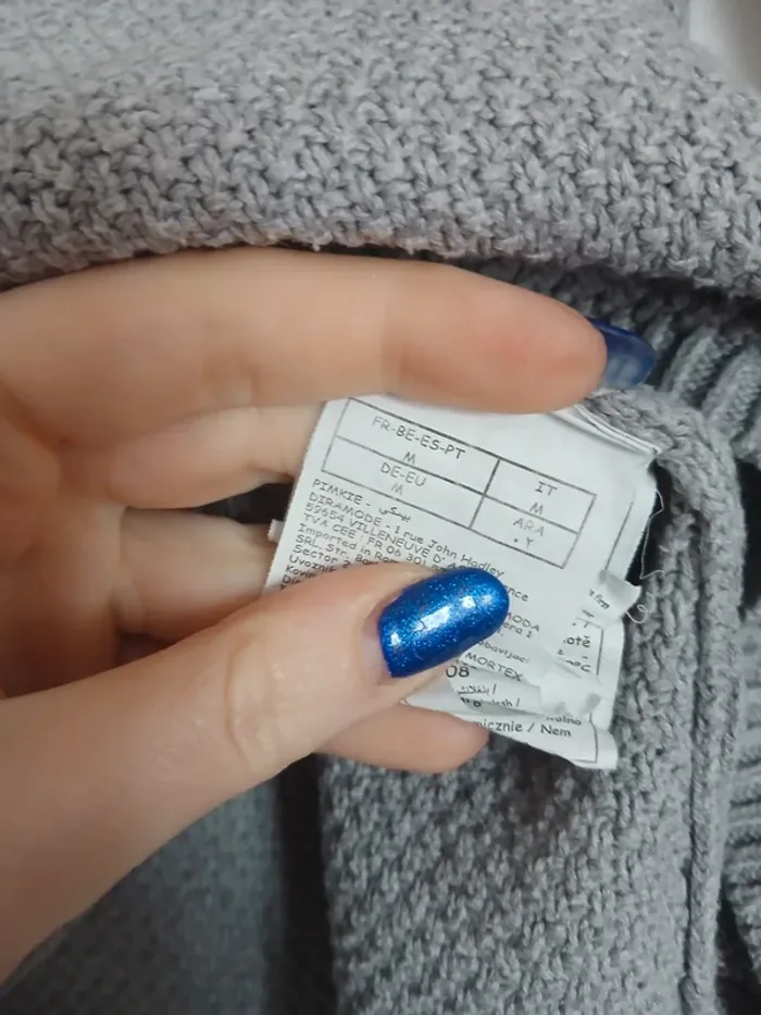 Pull gris - photo numéro 3