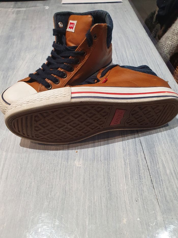 Basket cuir marron levis - photo numéro 2