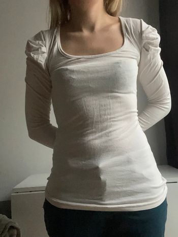 T-shirt beige manches longues Taille 34/XS Jennyfer