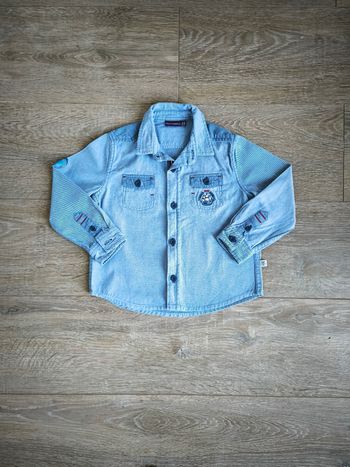Chemise manches longues denim