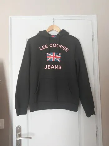 Sweat à capuche noir Lee cooper M
