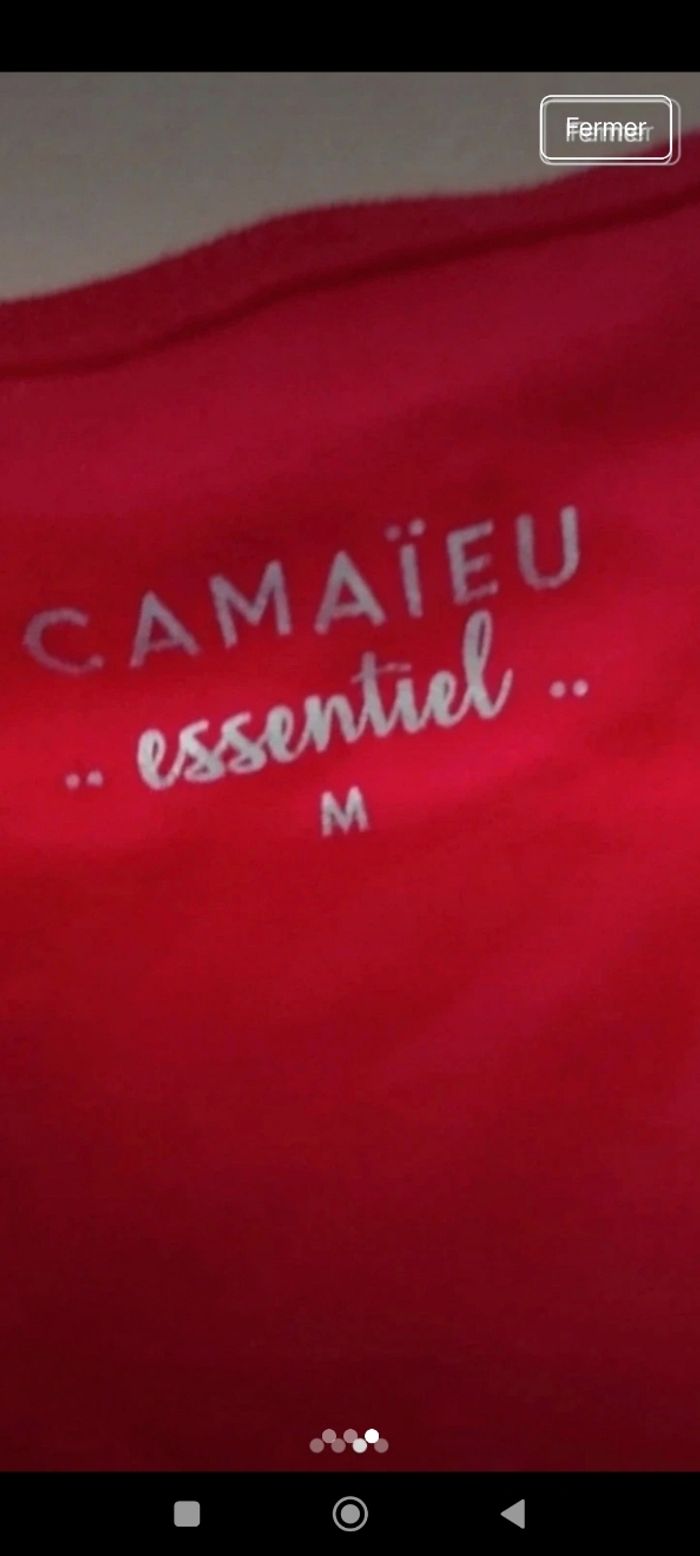 Débardeur rose comme neuf rose Camaïeu femme taille M - photo numéro 3