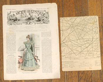 Rare avec Patron Journal la mode illustrée supplément 14 novembre 1897 N°46 Vintage