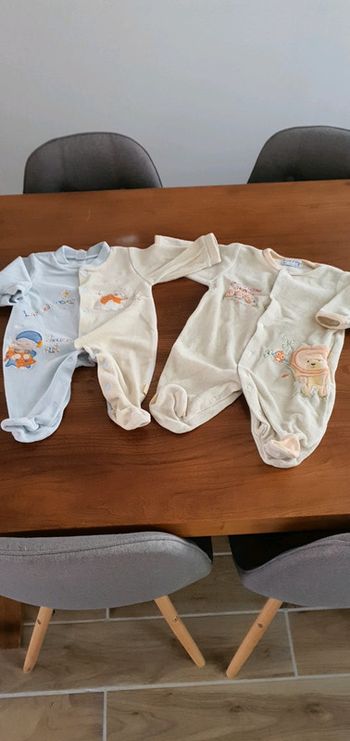 Lot de 2 pyjamas 3 mois