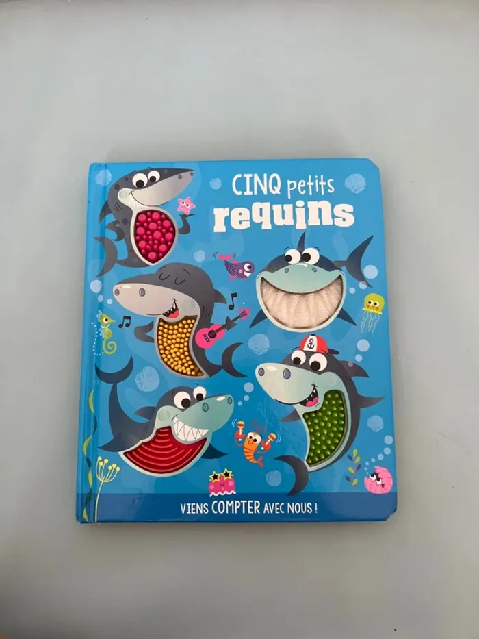Cinq petits requins | Livre pour apprendre à compter dès 2 ans