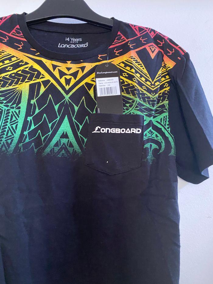 T shirt Longboard taille 14 ans Neuf - photo numéro 2