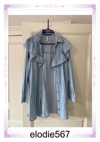 Chemise longue / robe chemise Zara