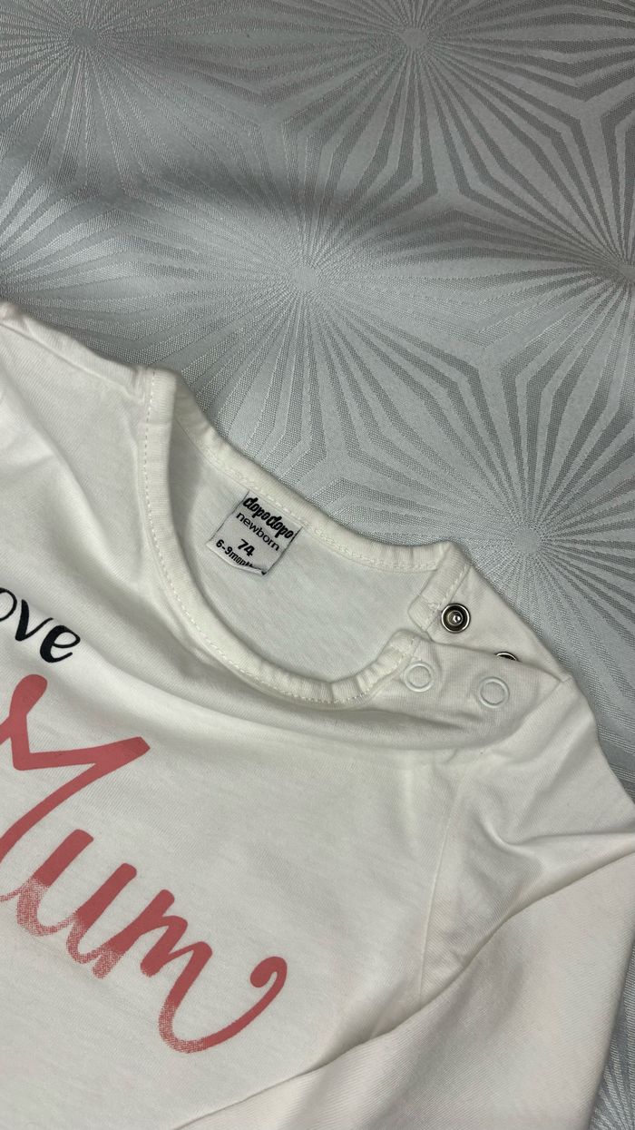 Tee-shirt manches longues fille 6-9 mois ou 74cm - photo numéro 4