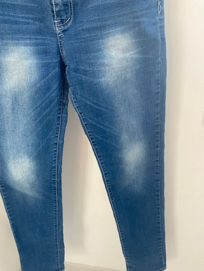 Jeans droit dégradé bleu MBJ en TBE 95% coton - photo numéro 6