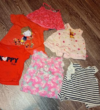 Lot de 6 T-shirt fille 6mois