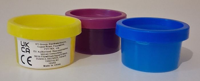 Lot de 3 pots de slime colorés - photo numéro 2