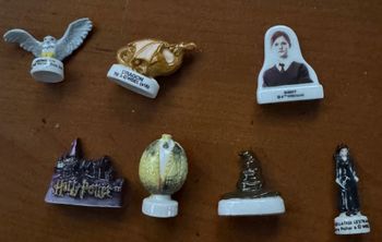 Collection fèves Harry Pother, petit prince, Simpson, Trolis