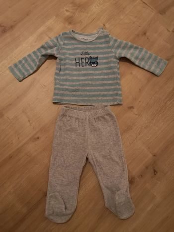 Pyjama en velours 2 pièces