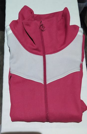 Veste jogging Adidas Blanc et fushia